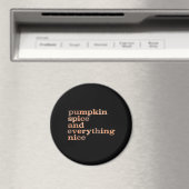 Pumpkin Gewürze und alles Nötige Schöne Herbst Magnet (In Situ (Geschirrspüler))