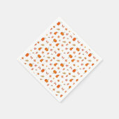 Pumpkin Gewürzfarbe Serviette (Ecke)