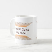 Pumpkin Gewürzfreie Zone Kaffeetasse (Vorderseite Links)