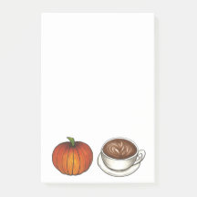 Pumpkin Gewürzkaffee Latte Post-It-Notes