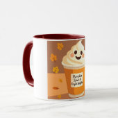 Pumpkin-Gewürzkaffee-Tasse — HerbstHalloween Tasse (Vorderseite Links)