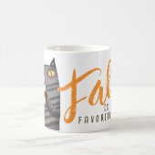 Pumpkin Gewürzkatze Erntedank Herbstdekor Kaffeetasse (Mittel)