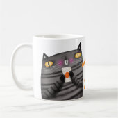 Pumpkin Gewürzkatze Erntedank Herbstdekor Kaffeetasse (Links)