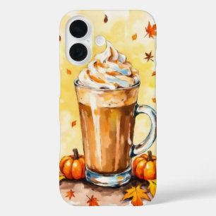 Pumpkin GewürzLatte im Herbst iPhone 16 Hülle