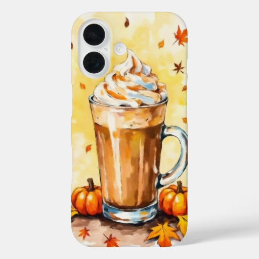 Pumpkin GewürzLatte im Herbst Case-Mate iPhone Hülle (Rückseite)