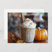 Pumpkin GewürzLatte, Postüberquerung Postkarte (Vorne/Hinten)