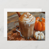 Pumpkin GewürzLatte, Postüberquerung Postkarte (Vorne/Hinten)
