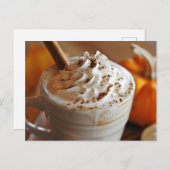 Pumpkin GewürzLatte, Postüberquerung Postkarte (Vorne/Hinten)