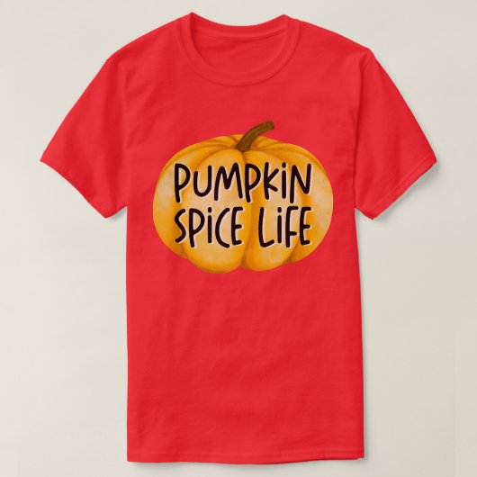 Pumpkin Gewürzleben Herbst Kernkaffee T-Shirt (Design vorne)