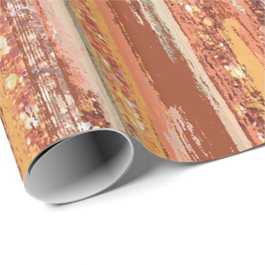 Pumpkin-Gewürzmuster Geschenkpapier (Rolleneckpunkt)