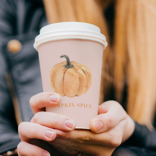 Pumpkin Gewürzpumpen| Orange und Rosa Pappbecher
