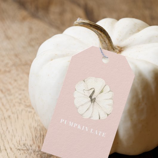 Pumpkin Gewürzpumpen | Weiß & Rosa Geschenkanhänger