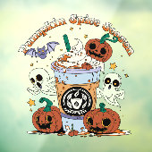 Pumpkin-Gewürzsaison Fensteraufkleber (Blatt 3)