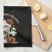 Pumpkin-Gewürzsaison Geschirrtuch (Viertel Falte)