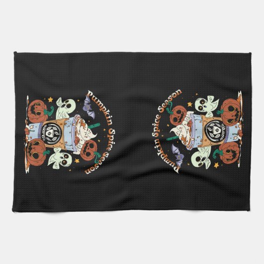 Pumpkin-Gewürzsaison Geschirrtuch (Horizontal)