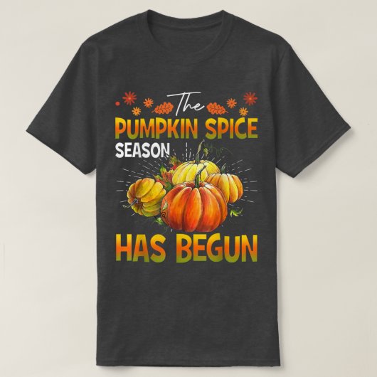 Pumpkin Gewürzsaison hat begonnen Cute Herbst Herb T-Shirt (Design vorne)