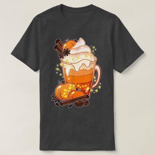 Pumpkin Gewürzsaison Herbst Erntedank T-Shirt (Design vorne)