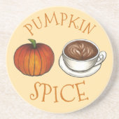 Pumpkin Gewürzsaison Herbst Kaffee Latte Fall Untersetzer (Vorne)