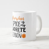 Pumpkin-Gewürzsaison Jumbo-Tasse (Vorderseite Rechts)