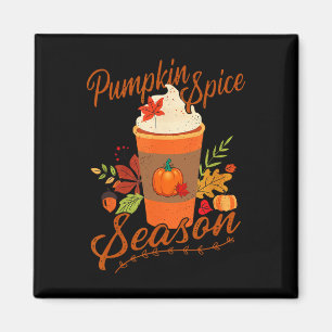 Pumpkin Gewürzsaison Latte Fall Saison Frauen Kind Magnet