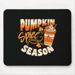 Pumpkin Gewürzsaison Latte Kaffee Herbst Herbstfes Mousepad