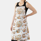 Pumpkin Gewürzsaison Latte-Kaffee Tasse Blüte Schürze (InSitu)