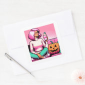 Pumpkin Gewürzsaison Pop Art Stickers (Umschlag)