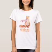 Pumpkin Gewürzsaison sitzender Fuchs T-Shirt (Vorderseite)