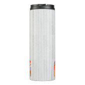 Pumpkin Gewürzsaison sitzender Fuchs Thermosbecher (Rückseite)