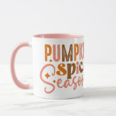 Pumpkin Gewürzsaison Zwei-Tonen-Kaffee-Tasse Tasse (Links)