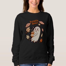 Pumpkin Ghost Autumn Latte Sweatshirt