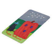 Pumpkin Ghost und Wizard Cat Halloween Magnete (Linke Seite)