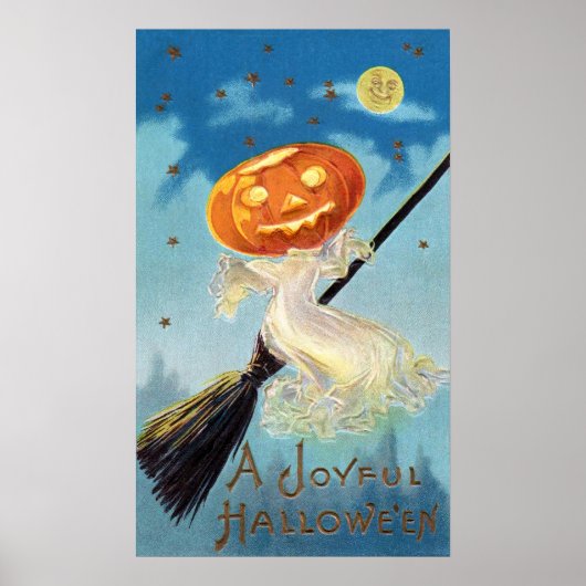 Pumpkin Ghost Witch Poster (Vorne)