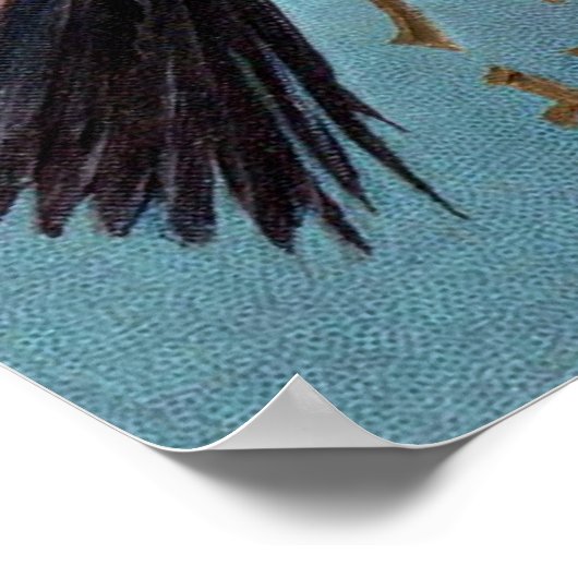 Pumpkin Ghost Witch Poster (Ecke)