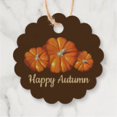 Pumpkin Gift Tag Geschenkanhänger (Rückseite)