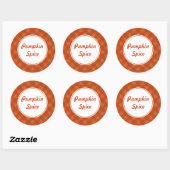 Pumpkin Gingham Sticker (Blatt)