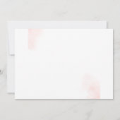 Pumpkin Girl 1. Geburtstag Pink Party Einladung (Rückseite)