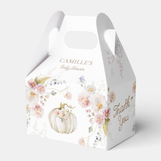 Pumpkin Girl Baby Shower Geschenkschachtel (Vorderseite)