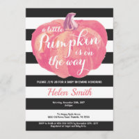 Pumpkin Girl Babydusche Einladung
