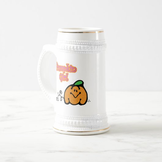 Pumpkin Girl Bierglas (Vorderseite Links)