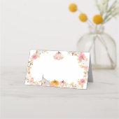 Pumpkin Girl Food Zelt Platzkarte (Rückseite)