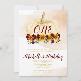 Pumpkin Girl Sonnenblume Gold Erstgeburt Einladung