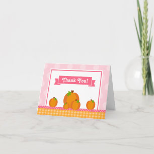 Pumpkin Girl Vielen Dank Karte geklappte Note Card