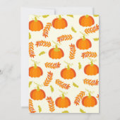 Pumpkin Give Danke Erntedank Dinner Party Einladung (Rückseite)