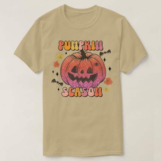 Pumpkin glücklich gegenübertreten Pumpkin Saison R T-Shirt (Design vorne)