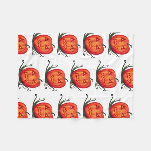 Pumpkin, glückliche Halloween-Decken Fleecedecke (Vorderseite (Horizontal))