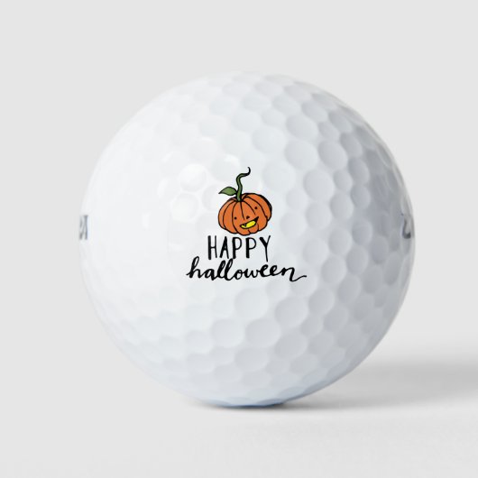 Pumpkin glückliche halloween für golfer golfball (Vorderseite)