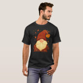 Pumpkin Gnome Herbstlaubs Herbstsaal Erntedank T-Shirt (Vorne ganz)