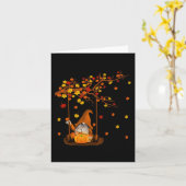Pumpkin Gnomes Herbst Niedliches Halloween Thanksg Karte (Gelbe Blume)