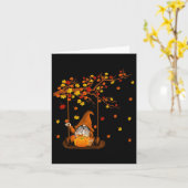 Pumpkin Gnomes Herbst Niedliches Halloween Thanksg Karte (Gelbe Blume)